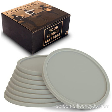 Matkvalitet Silicone Drinking Coaster Sets